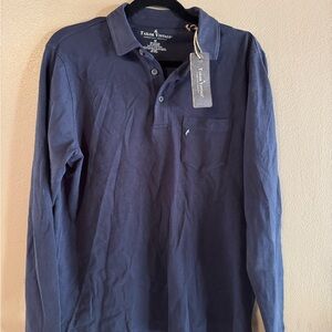 Tailor Vintage Men's Deep Blue Polo Shirt